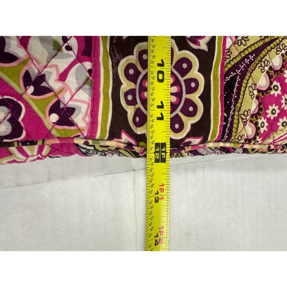 Vera Bradley Quilted Laptop Sleeve Pink Purple Paisley Floral Padded Case 17x12 - Picture 4 of 10